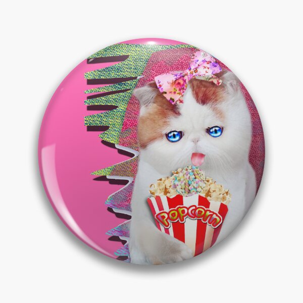 Item preview, Popcorn Cat on Denim (Design by ACCI) designed and sold by VanyssaGraphics.