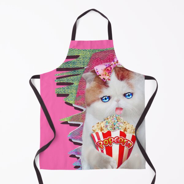 Item preview, Popcorn Cat on Denim (Design by ACCI) designed and sold by VanyssaGraphics.