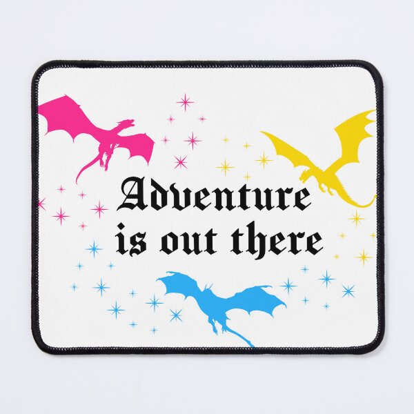 Item preview, Adventure Is Out There | Dragons Fantasy Celestial Book Lover Sticker | Pansexual Pride designed and sold by MoonSpellStudio.