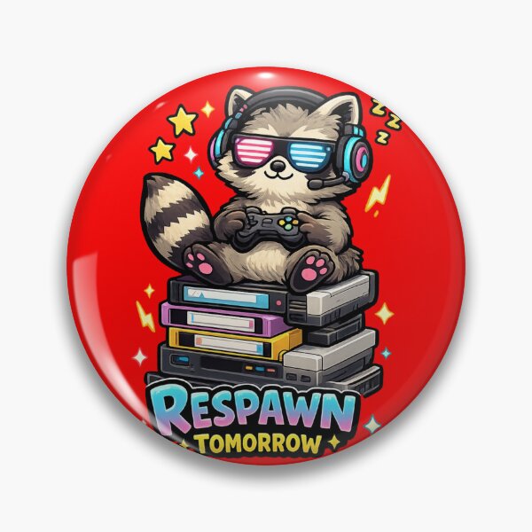 Item preview, Respawn Tomorrow Cute Gaming Raccoon designed and sold by Houldi.
