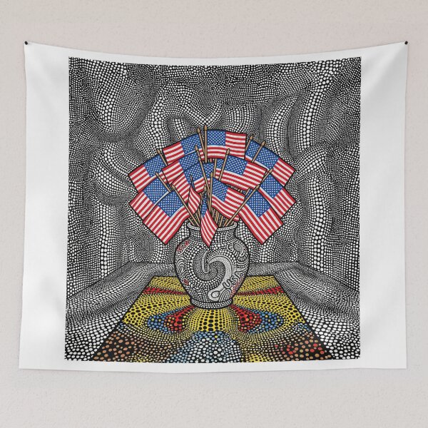 Item preview, Vase Of American Flags designed and sold by Home Decor Art.
