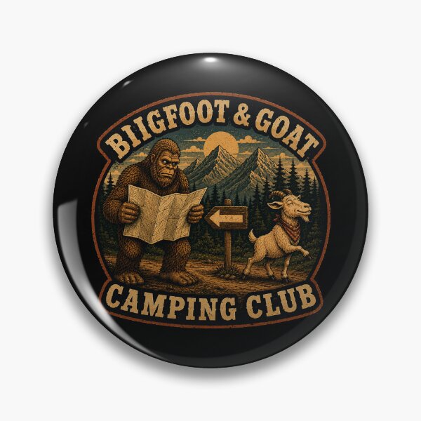 Item preview, Bigfoot & Goat Camping Club – Lost Trail designed and sold by NicheBloom.