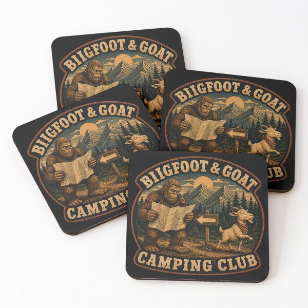 Item preview, Bigfoot & Goat Camping Club – Lost Trail designed and sold by NicheBloom.
