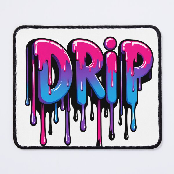 Item preview, Drip Typography T-Shirt | Colorful Graffiti Drip Text Graphic Tee | Urban Streetwear Style Shirt designed and sold by MAStrends.