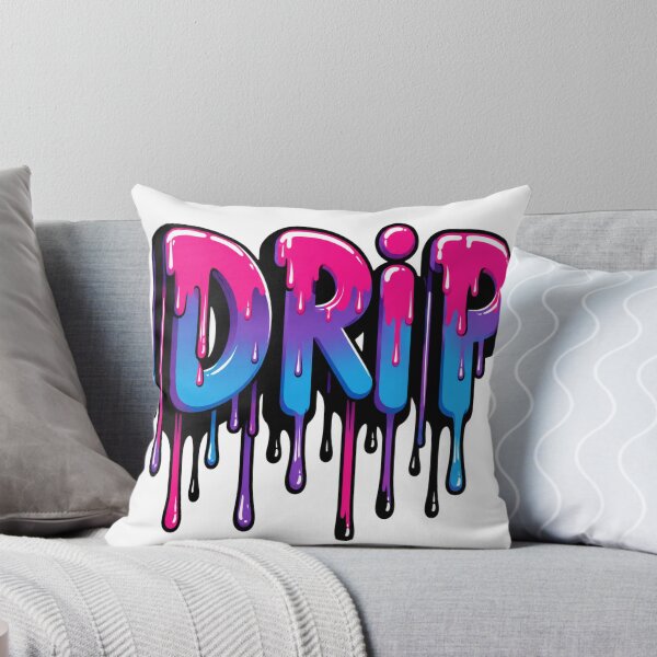 Item preview, Drip Typography T-Shirt | Colorful Graffiti Drip Text Graphic Tee | Urban Streetwear Style Shirt designed and sold by MAStrends.