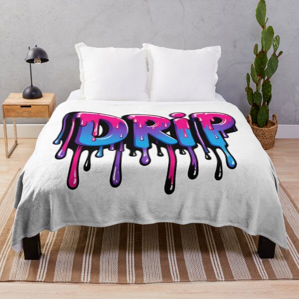 Item preview, Drip Typography T-Shirt | Colorful Graffiti Drip Text Graphic Tee | Urban Streetwear Style Shirt designed and sold by MAStrends.