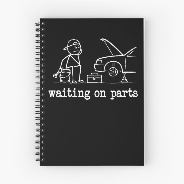 Item preview, Waiting On Parts – Funny Auto Mechanic Car Repair Garage Humor Design designed and sold by PosiMCreations.