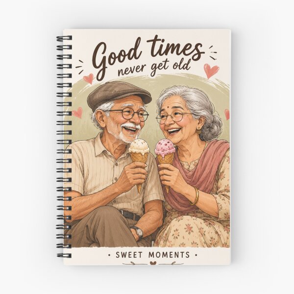 Item preview, Growing Old Together – Ice Cream & Sweet Memories designed and sold by BhavyaMR.
