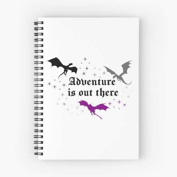 Item preview, Adventure Is Out There | Dragons Fantasy Celestial Book Lover Sticker | Asexual Pride designed and sold by MoonSpellStudio.