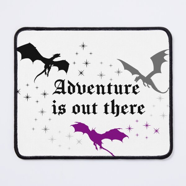 Item preview, Adventure Is Out There | Dragons Fantasy Celestial Book Lover Sticker | Asexual Pride designed and sold by MoonSpellStudio.