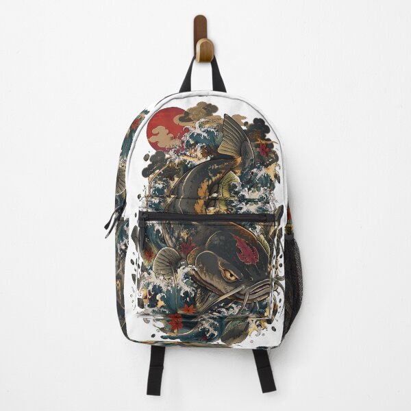 Item preview, Namazu Giant Catfish | Japanese Folklore Ukiyo-e Wave Art designed and sold by kaxymax.