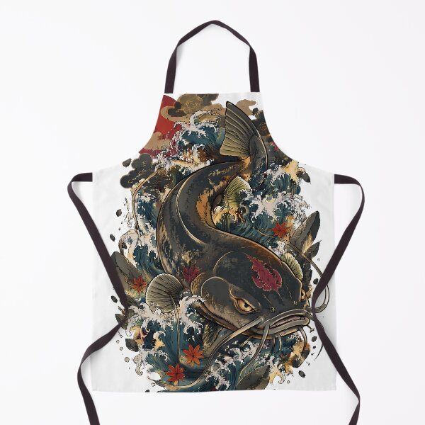 Item preview, Namazu Giant Catfish | Japanese Folklore Ukiyo-e Wave Art designed and sold by kaxymax.