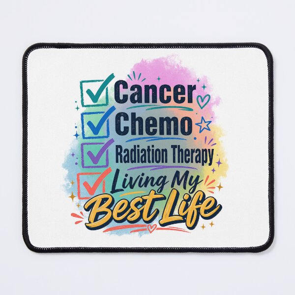 Item preview, Cancer Chemo Radiation Therapy Living My Best Life Cancer Survivor Checklist Design designed and sold by WHDProduction45.