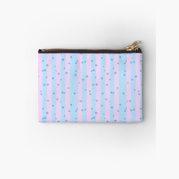 Item preview, Pastel Pink and Blue Vertical Stripes with Cute Daisy Flowers Pattern designed and sold by DreamerX.