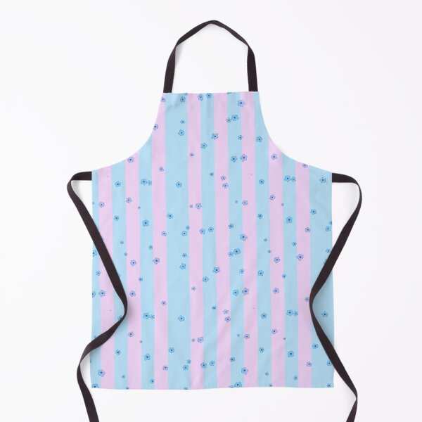 Item preview, Pastel Pink and Blue Vertical Stripes with Cute Daisy Flowers Pattern designed and sold by DreamerX.