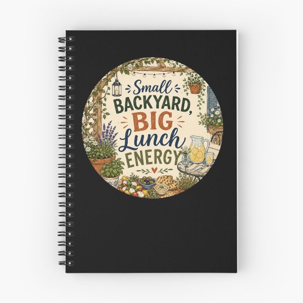 Item preview, Small Backyard Big Lunch Energy Outdoor Dining Vibes designed and sold by Maljonic.