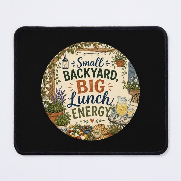 Item preview, Small Backyard Big Lunch Energy Outdoor Dining Vibes designed and sold by Maljonic.