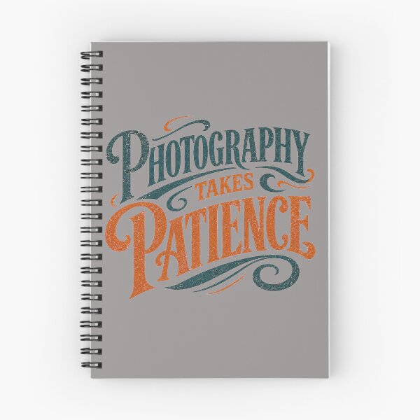 Item preview, Photography Takes Patience Retro Typography Tee designed and sold by Golden Era Studio.