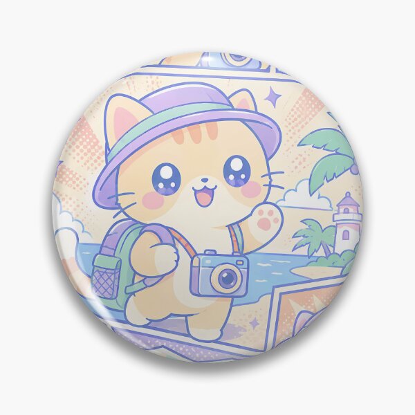 Item preview, Kawaii Cat Tourist designed and sold by Gift Phrase Studio.