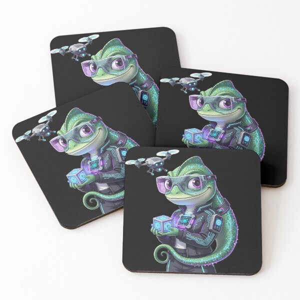 Item preview, NJ-002 | Lady AI Chameleon | Machine Learning Engineer designed and sold by D4NC1G3R®.