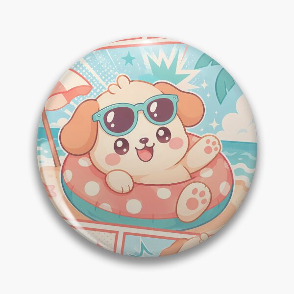 Item preview, Kawaii Puppy Summer Vacation designed and sold by Gift Phrase Studio.