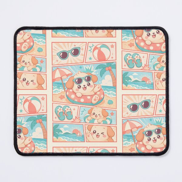 Item preview, Kawaii Puppy Summer Vacation designed and sold by Gift Phrase Studio.