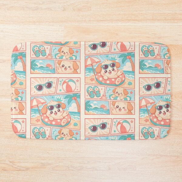 Item preview, Kawaii Puppy Summer Vacation designed and sold by Gift Phrase Studio.
