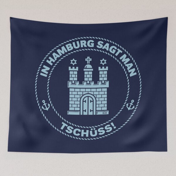 Item preview, In Hamburg, we say goodbye! (Farewell / Sky Blue) designed and sold by Roderix.