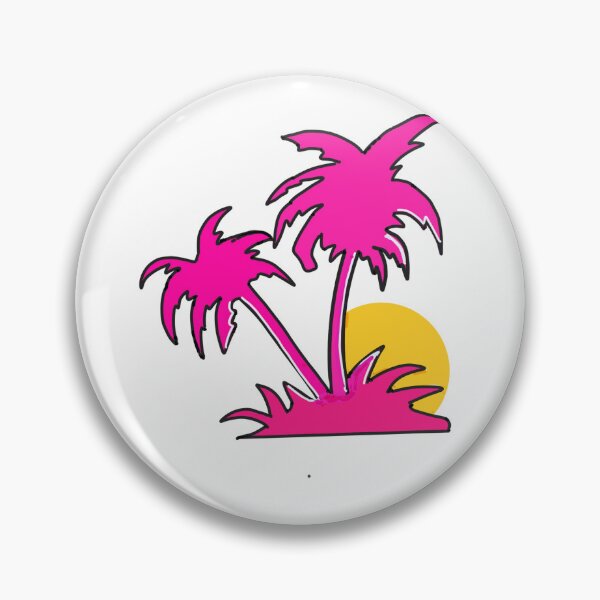 Item preview, Pink Palm trees sunset tropical Summer aesthetic designed and sold by robertart77.