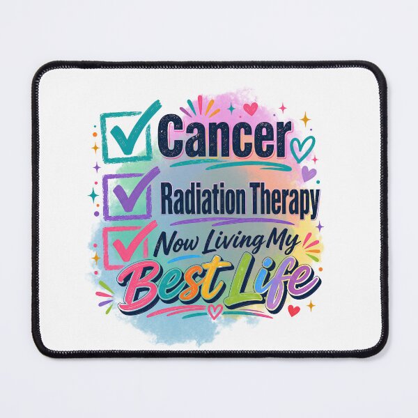 Item preview, Cancer Radiation Therapy Living My Best Life Cancer Survivor Checklist Design designed and sold by WHDProduction45.