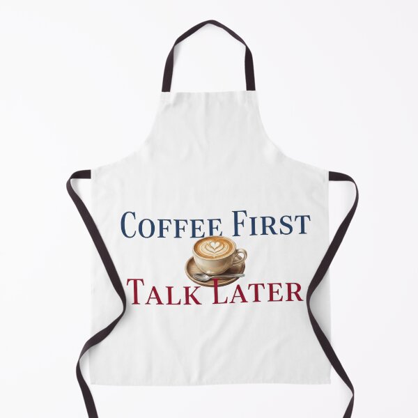 Item preview, Coffee First Talk Later Funny Quote Latte Art designed and sold by Inka Moon Design.