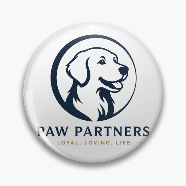 Item preview, Modern Canine Badge Illustration designed and sold by WildBloom Prints.