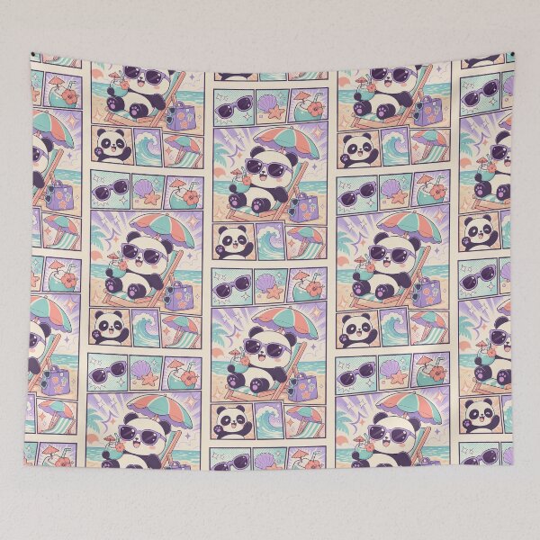 Item preview, Kawaii Panda Beach Vacation designed and sold by Gift Phrase Studio.