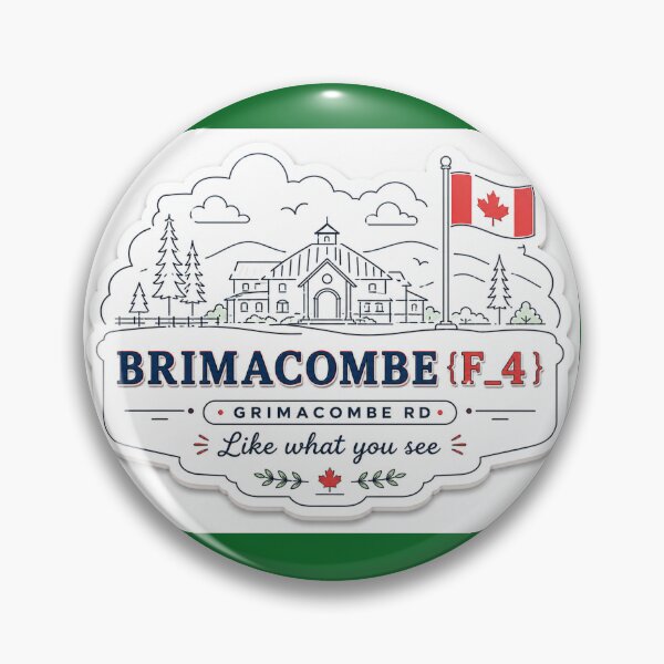 Item preview, Brimacombe Canada Cute 3D Ski Label  Label Text  BRIMACOMBE {F-4} ??  designed and sold by PaintMeWorld.