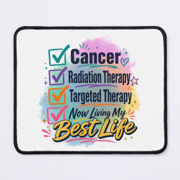 Item preview, Cancer Radiation Therapy Targeted Therapy Living My Best Life Cancer Survivor Checklist Design designed and sold by WHDProduction45.