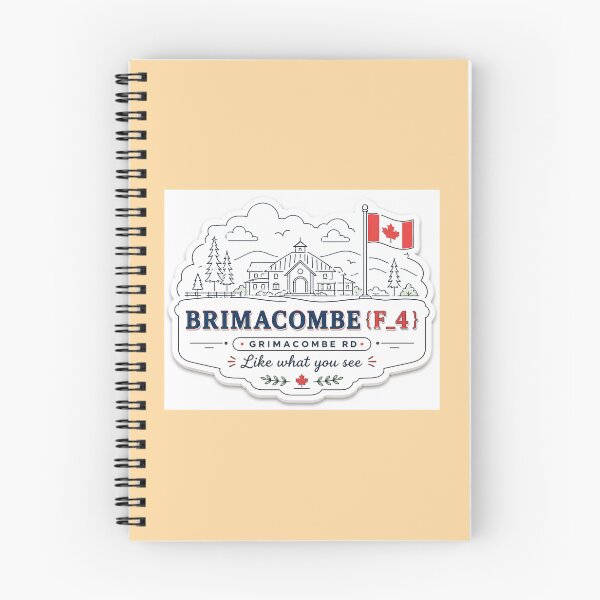Item preview, Brimacombe Canada Cute 3D Ski Label  Label Text  BRIMACOMBE {F-4} ??  designed and sold by PaintMeWorld.