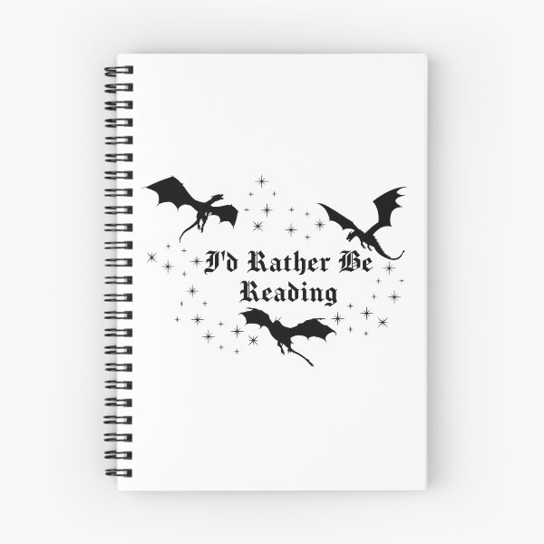 Item preview, I'd Rather Be Reading | Dragons Fantasy Celestial Book Lover Sticker designed and sold by MoonSpellStudio.