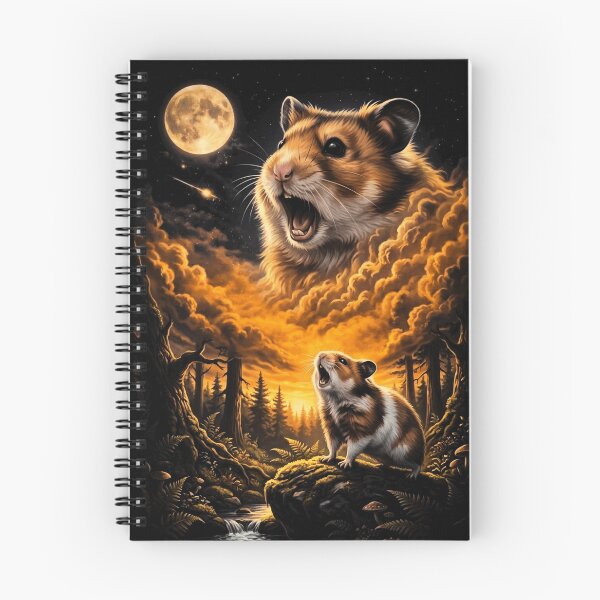Item preview, Hamster Howling At Moon Forest UFO Rodent designed and sold by d247.