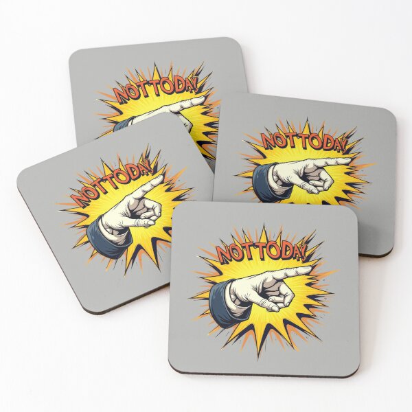 Item preview, Not Today Funny Pointing Finger Graphic With the Sarcastic Quote  designed and sold by MalwasBasket.