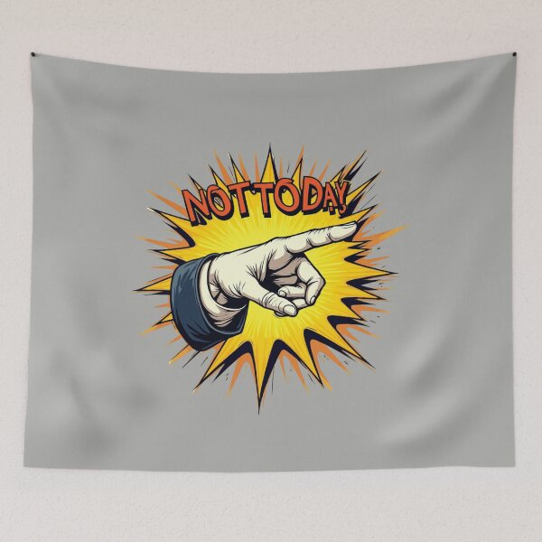 Item preview, Not Today Funny Pointing Finger Graphic With the Sarcastic Quote  designed and sold by MalwasBasket.