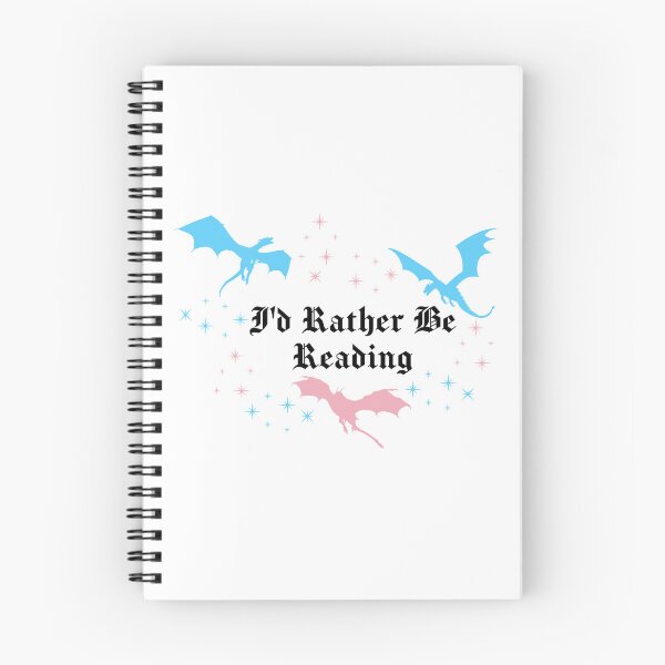 Item preview, I'd Rather Be Reading | Dragons Fantasy Dragon Book Lover Sticker | Trans Pride designed and sold by MoonSpellStudio.