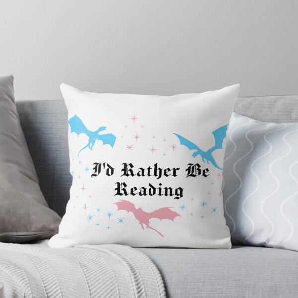 Item preview, I'd Rather Be Reading | Dragons Fantasy Dragon Book Lover Sticker | Trans Pride designed and sold by MoonSpellStudio.