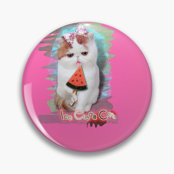 Item preview, Melon Ice Cream Cat on Denim (byACCI) designed and sold by VanyssaGraphics.