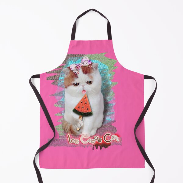 Item preview, Melon Ice Cream Cat on Denim (byACCI) designed and sold by VanyssaGraphics.