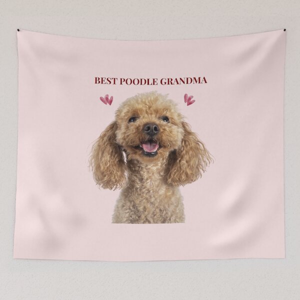 Item preview, Best Poodle Grandma Gift Funny Dog Print designed and sold by chaos-and-curls.