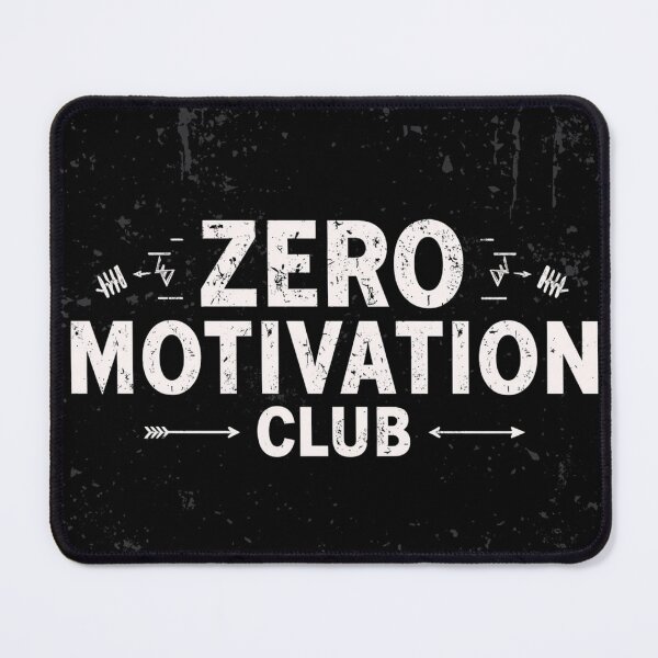 Item preview, Zero Motivation Club Funny Quote T-Shirt | Lazy Humor | Introvert Meme | Sarcastic Typography Graphic Tee designed and sold by Vvmd.