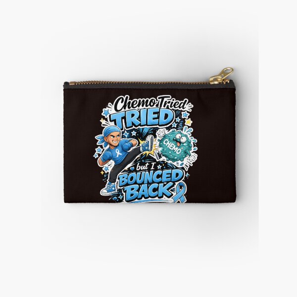 Item preview, Chemo Tried But I Bounced Back Funny Cancer Warrior Blue Ribbon Design designed and sold by WHDProduction45.