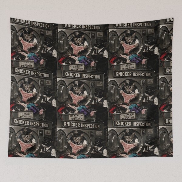 Item preview, Knicker Inspection Funny Cat Laundry Pun Design designed and sold by Hornace88studio.