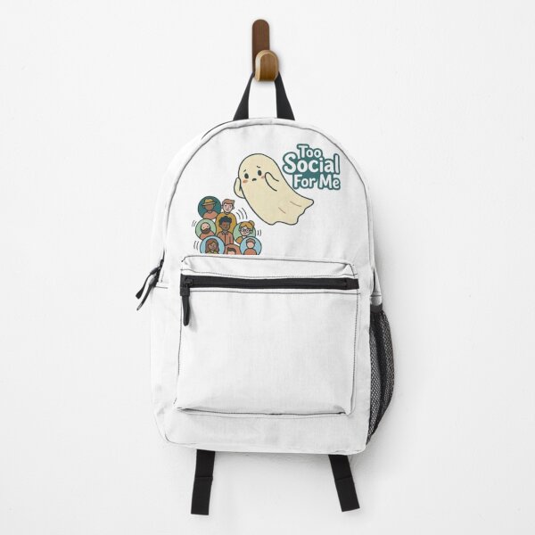 Item preview, Too Social For Me: Cute Ghost Introvert Design designed and sold by Northern Glow Art.