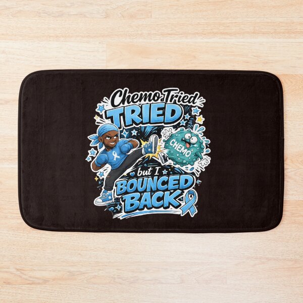 Item preview, Chemo Tried But I Bounced Back Funny Cancer Warrior Blue Ribbon Design designed and sold by WHDProduction45.